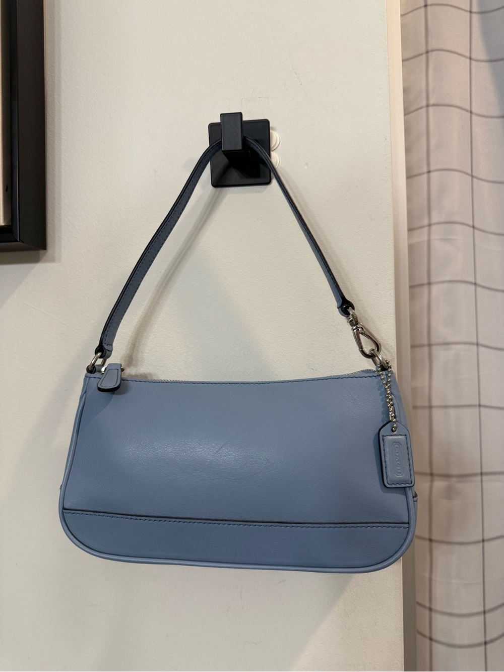 ULTRA RARE! Coach (2003) Hampton Demi Clip Shoulder Bag- Baby Blue